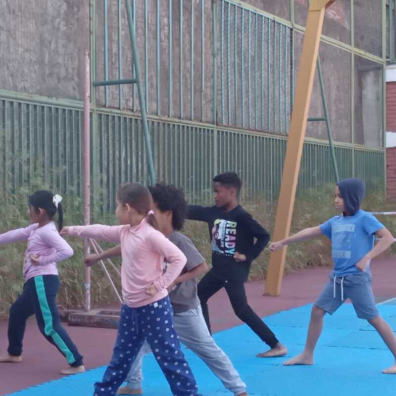 Taller con los chiquillos en Zenteno